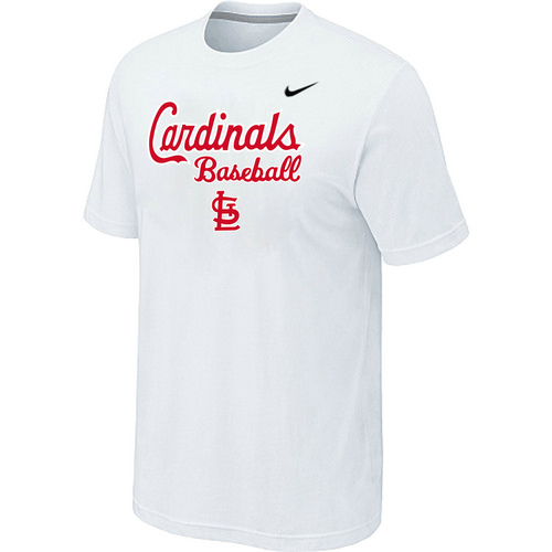 Nike MLB St.Louis Cardinals 2014 Home Practice T-Shirt White