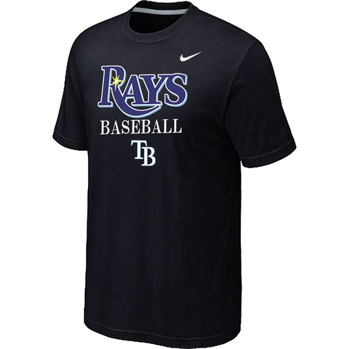 Nike MLB Tampa Bay Rays 2014 Home Practice T-Shirt Black