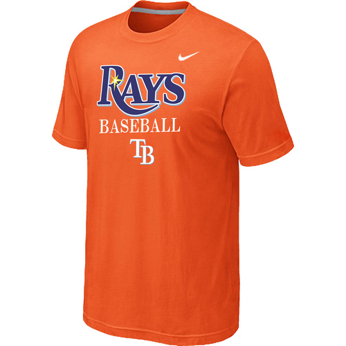 Nike MLB Tampa Bay Rays 2014 Home Practice T-Shirt Orange