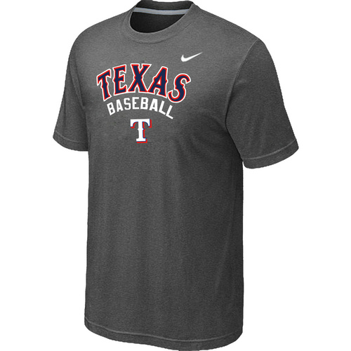 Nike MLB Texas Rangers 2014 Home Practice T-Shirt D.Grey - Click Image to Close