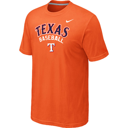 Nike MLB Texas Rangers 2014 Home Practice T-Shirt Orange