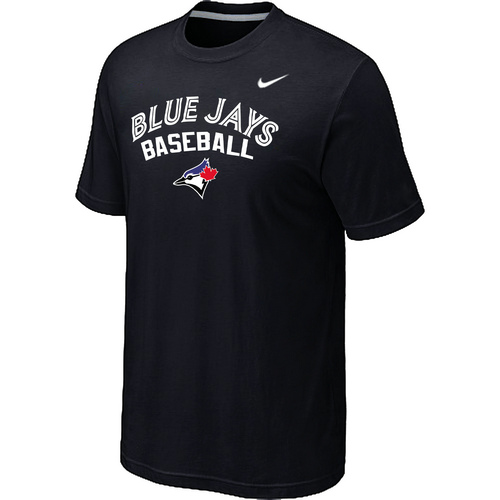Nike MLB Toronto Blue Jays 2014 Home Practice T-Shirt Black - Click Image to Close