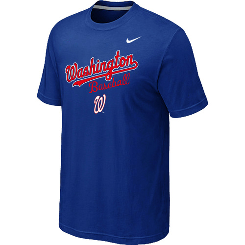 Nike MLB Washington Nationals 2014 Home Practice T-Shirt Blue