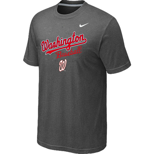 Nike MLB Washington Nationals 2014 Home Practice T-Shirt D.Grey