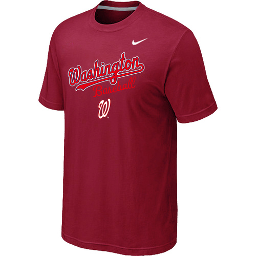 Nike MLB Washington Nationals 2014 Home Practice T-Shirt Red