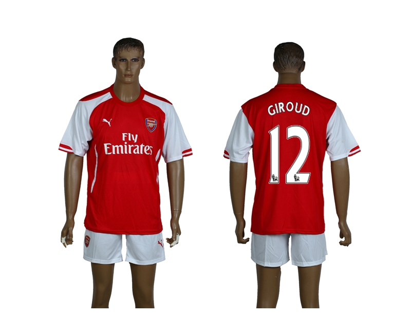 2014-15 Arsenal 12 Giroud Home Jerseys