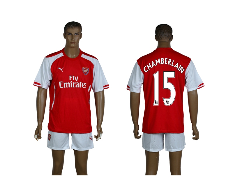 2014-15 Arsenal 15 Chamberlain Home Jerseys