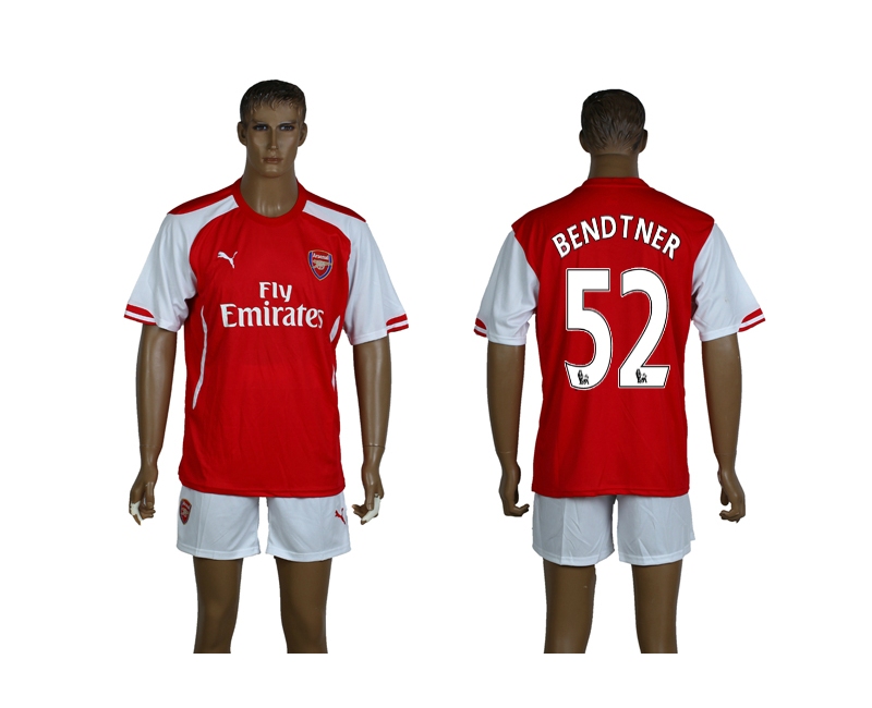 2014-15 Arsenal 52 Bendtner Home Jerseys