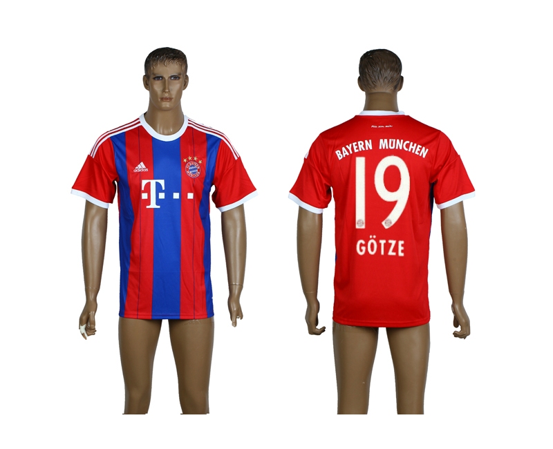 2014-15 Bayern Munchen 19 Gotze Home Thailand Jerseys 2014-15 Bayern Munchen 19 Gotze Home Thailand Jerseys