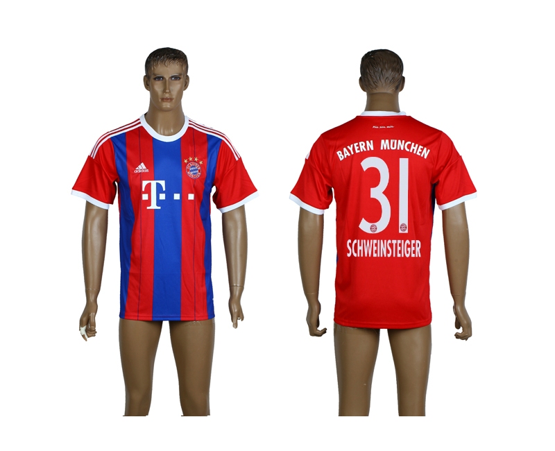 2014-15 Bayern Munchen 31 Schweinsteiger Home Thailand Jerseys