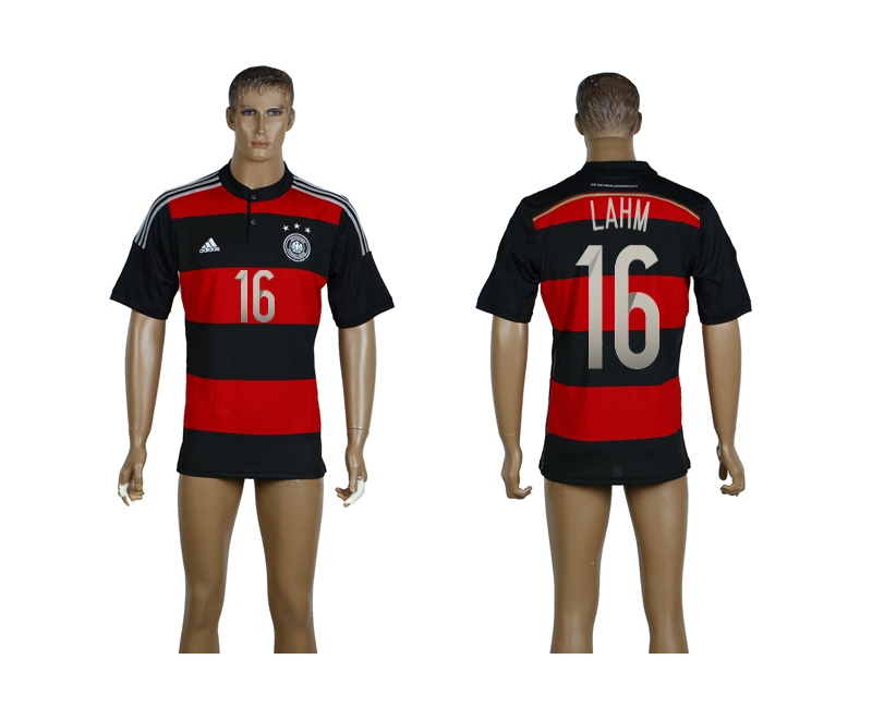 Germany 16 Lahm 2014 World Cup Away Thailand Jerseys