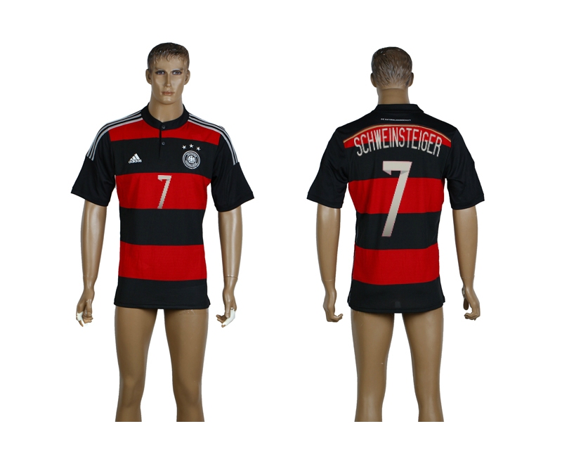 Germany 7 Schweinsteiger 2014 World Cup Away Thailand Jerseys
