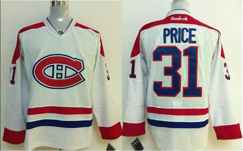 Canadiens 31 Price White Jerseys