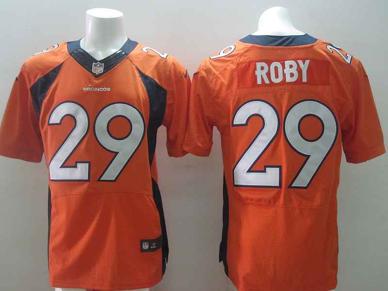 Nike Broncos 29 Roby Orange Elite Jerseys