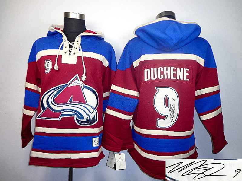 Avalanche 9 Duchene Red Hooded Signature Edition Jerseys