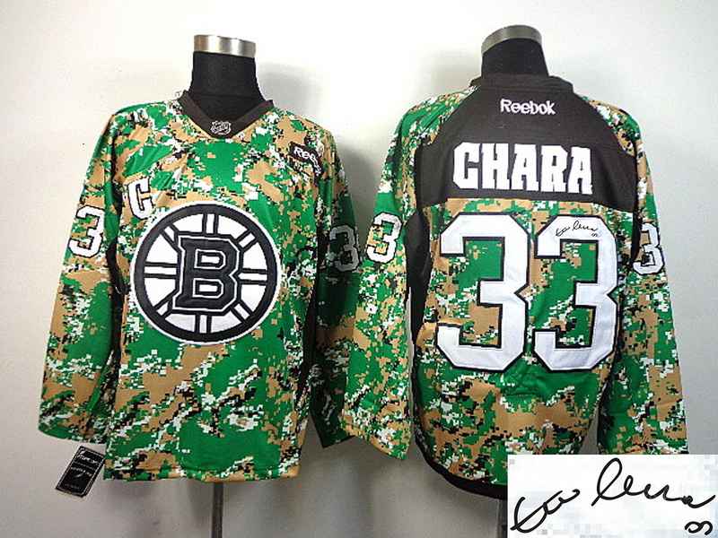 Bruins 33 Chara Camo Signature Edition Jerseys