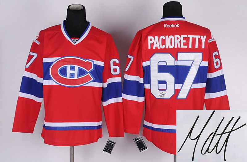 Canadiens 67 Pacioretty Red Signature Edition Jerseys