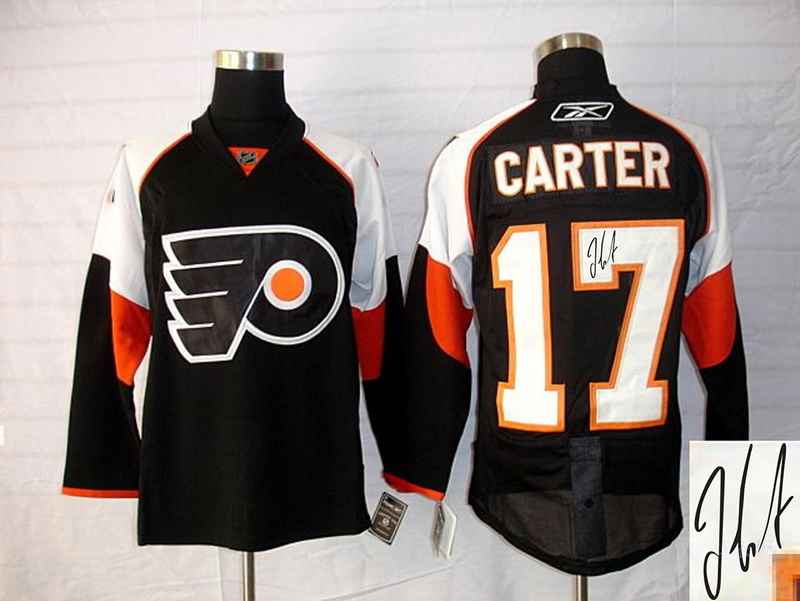 Flyers 17 Carter Black Signature Edition Jerseys - Click Image to Close