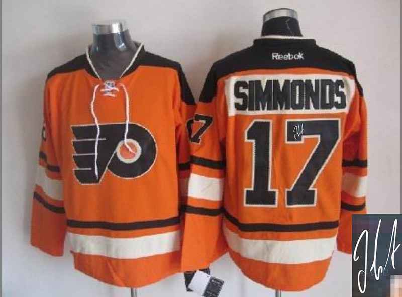 Flyers 17 Simmonds Orange Signature Edition Jerseys - Click Image to Close