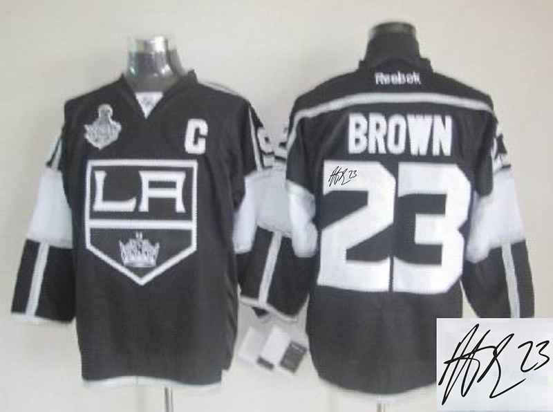 Kings 23 Brown Black Signature Edition Jerseys - Click Image to Close