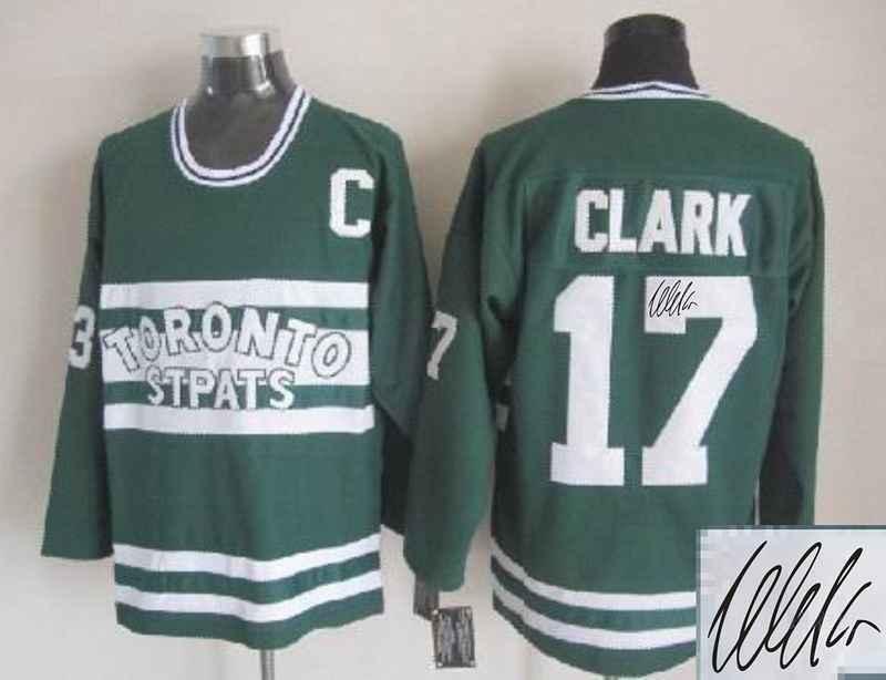 Maple Leafs 17 Clark Teal Signature Edition Jerseys
