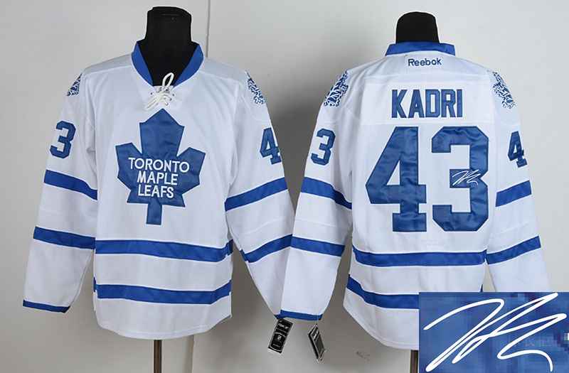 Maple Leafs 43 Kadri White Signature Edition Jerseys