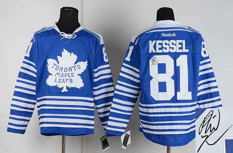 Maple Leafs 81 Kessel Blue Classic Signature Edition Jerseys