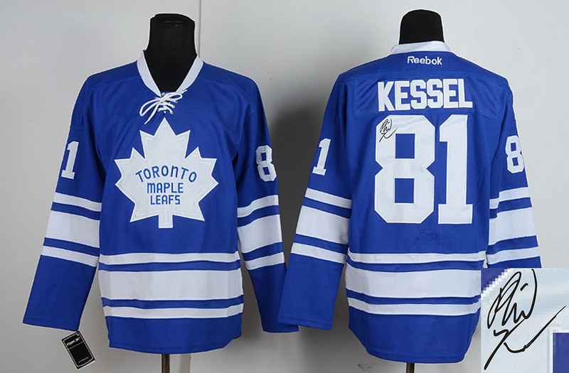 Maple Leafs 81 Kessel Blue Signature Edition Jerseys