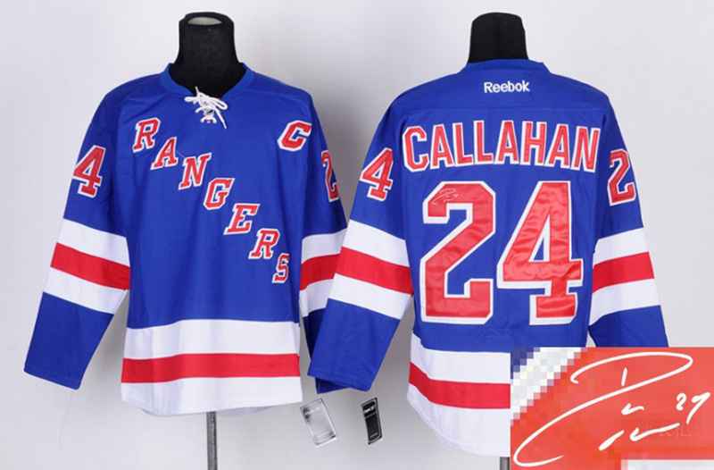 Rangers 24 Callahan Blue Signature Edition Jerseys