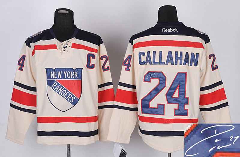 Rangers 24 Callahan Cream Signature Edition Jerseys