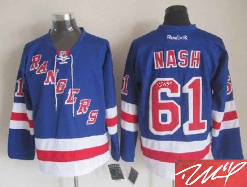Rangers 61 Nash Blue Signature Edition Jerseys