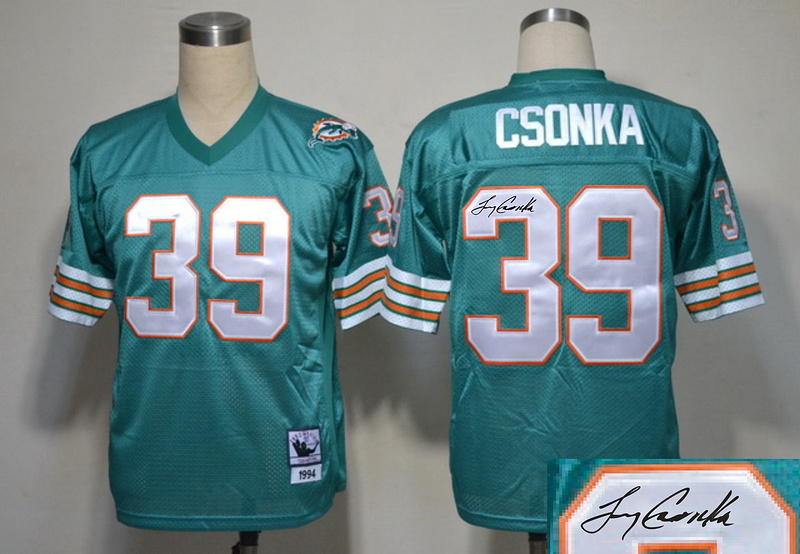 Dolphins 39 Csonka Green Throwback Signature Edition Jerseys Dolphins 39 Csonka Green Throwback Signature Edition Jerseys