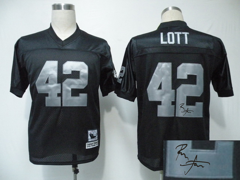 Raiders 42 Lott Black Throwback Signature Edition Jerseys Raiders 42 Lott Black Throwback Signature Edition Jerseys