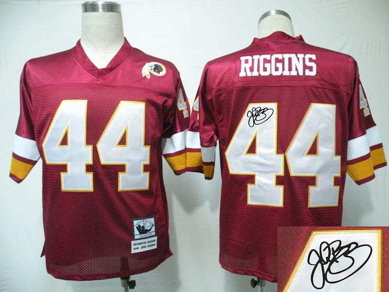 Redskins 44 Riggins Red Throwback Signature Edition Jerseys Redskins 44 Riggins Red Throwback Signature Edition Jerseys
