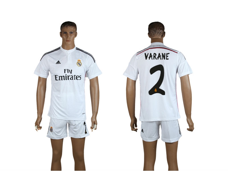 2014-15 Real Madrid 2 Varane Home Jerseys