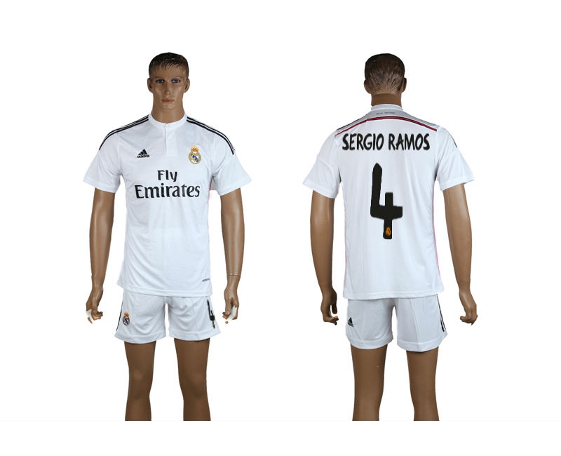 2014-15 Real Madrid 4 Sergio Ramos Home Jerseys