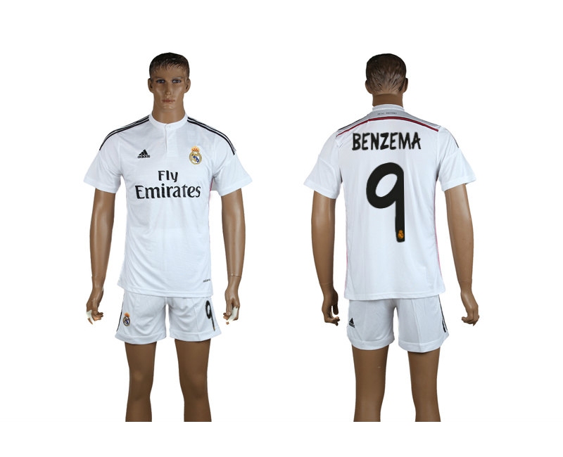 2014-15 Real Madrid 9 Benzema Home Jerseys