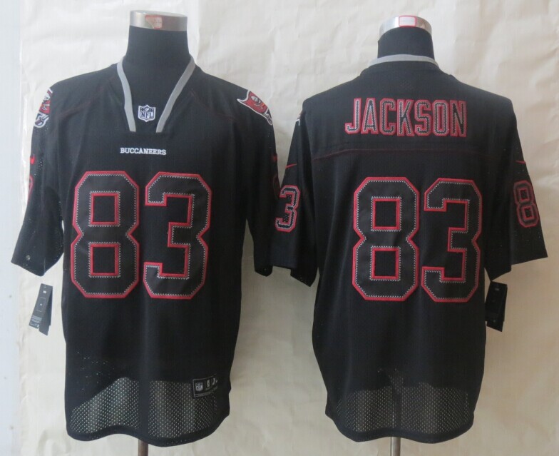 Nike Buccaneers 83 Jackson Lights Out Black Elite Jerseys