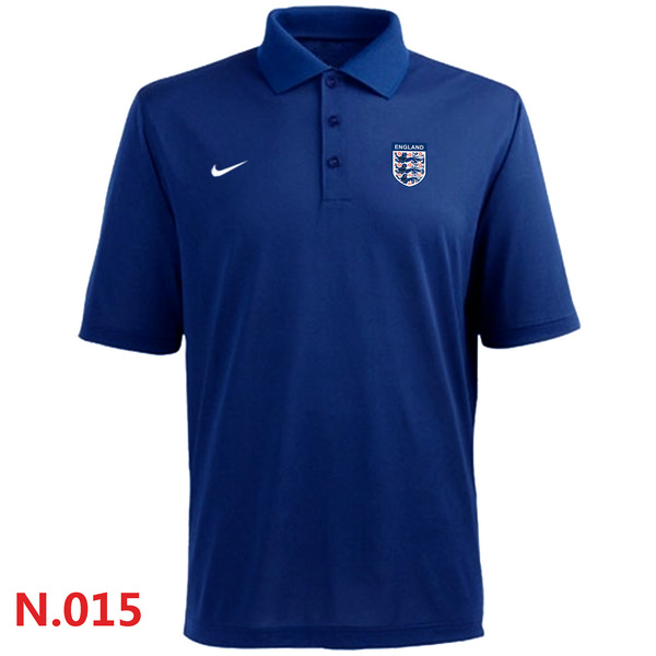 Nike England 2014 World Soccer Authentic Polo Blue - Click Image to Close