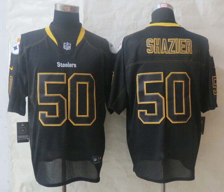 Nike Steelers 50 Shazier Lights Out Black Elite Jerseys