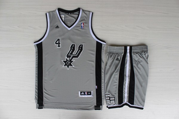 Spurs 4 Green Grey New Revolution 30 Jerseys(With Shorts)