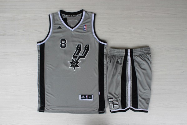 Spurs 8 Mills Grey New Revolution 30 Jerseys(With Shorts) - Click Image to Close