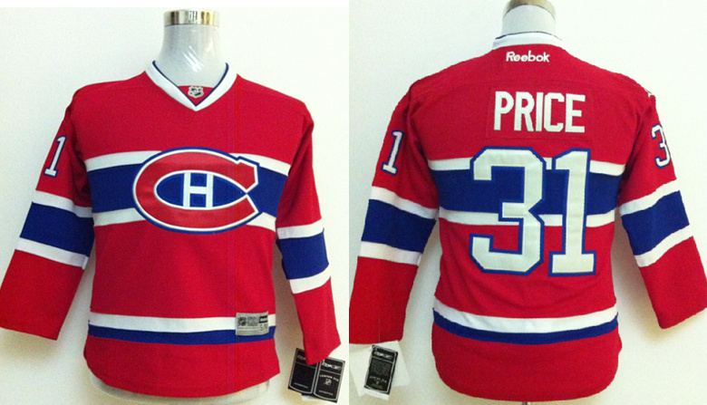 Canadiens 31 Price Red Youth Jersey
