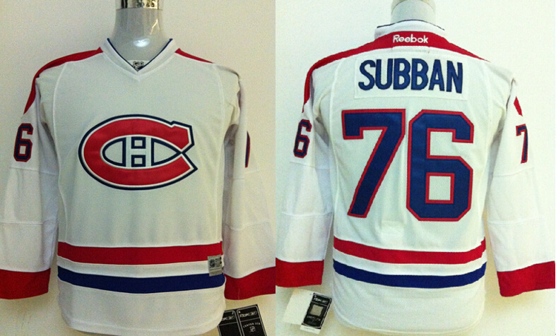 Canadiens 76 Subban White Youth Jersey
