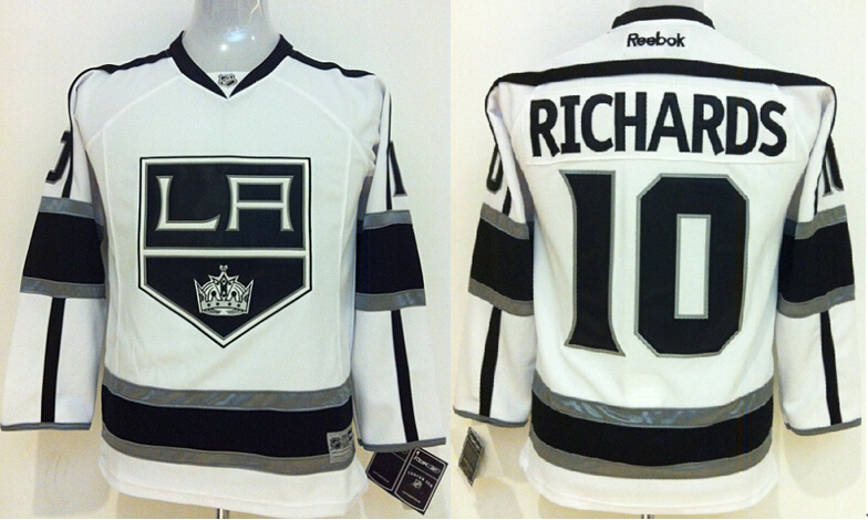 Kings 10 Richards White Youth Jersey