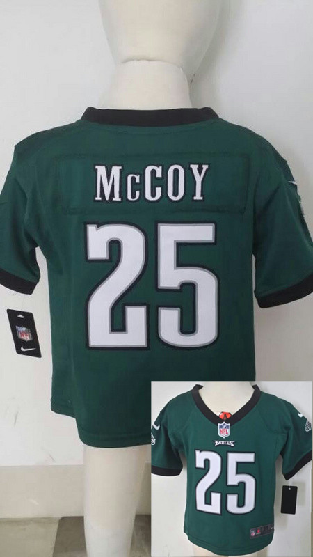 Nike Eagles 25 McCoy Teal Toddler Game Jerseys