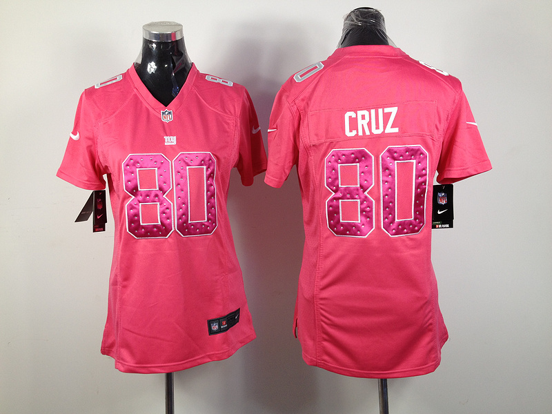 Nike Giants 80 Cruz Pink Pink Women Jerseys