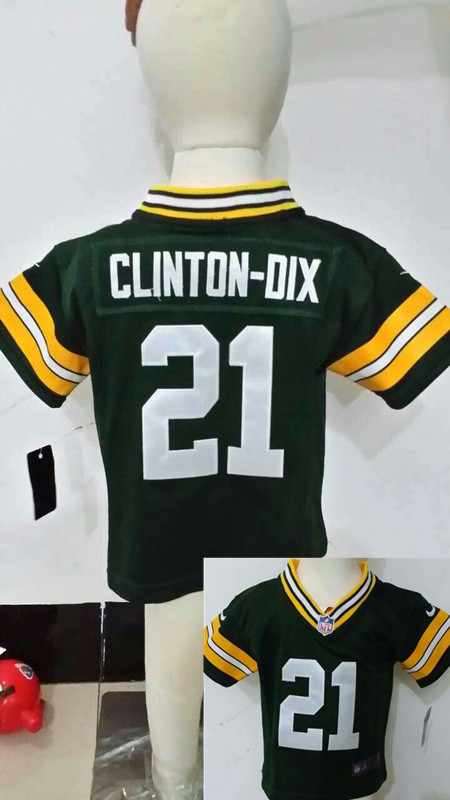 Nike Packers 21 Clinton Dix Green Toddler Game Jerseys