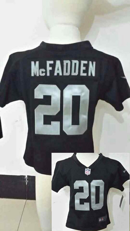 Nike Raiders 20 McFadden Black Toddler Game Jerseys