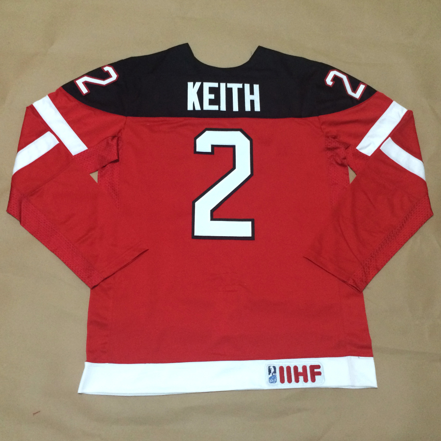 Canada 2 Keith Red 100th Celebration Jerseys